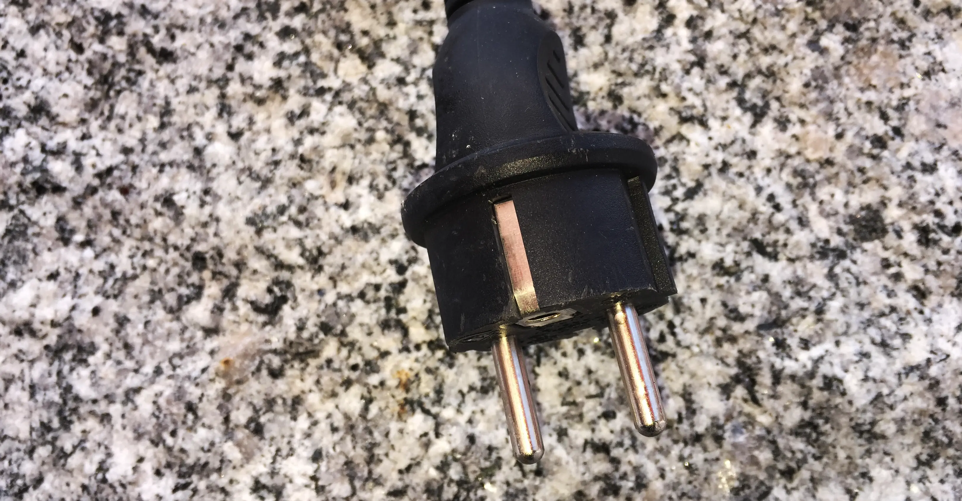 Close up of electric plug