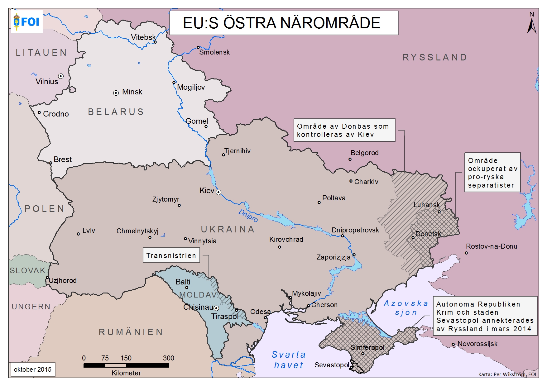 Map of EU's Eastern Neighborhood