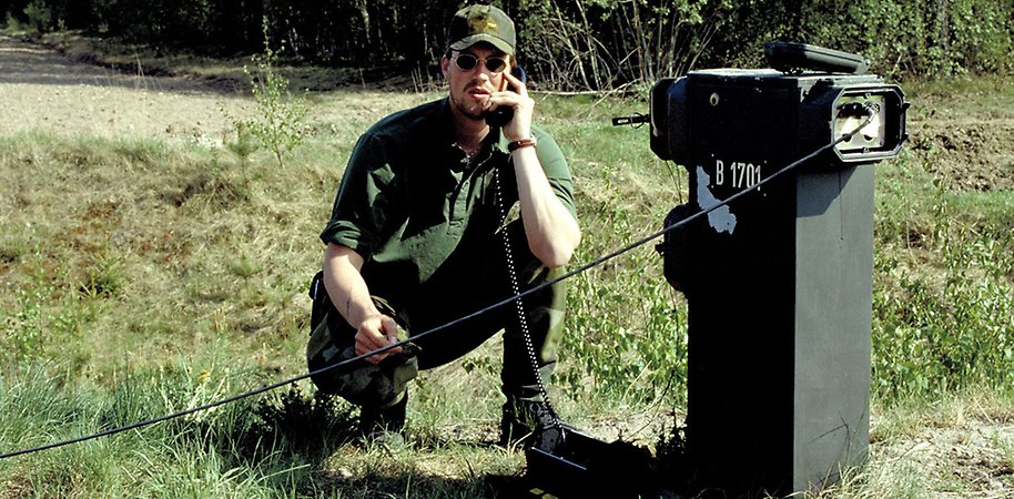 military communication outdoors