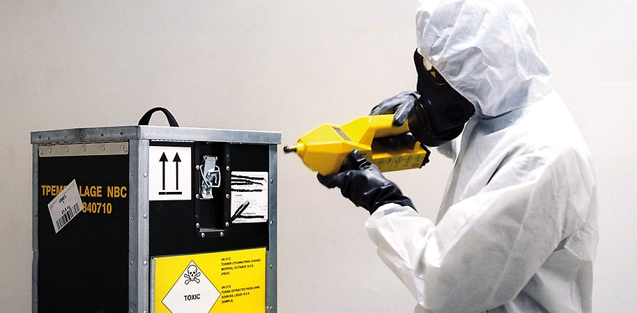 Researcher in lab